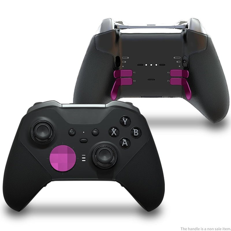 CHARM FOCUS 16-in-1 Metal Thumbsticks Replacement Kits for Xbox Elite Series 2, Xbox Elite 2 Controller Accessories, Includes Magnetic Joysticks, Paddles, Silicone Caps, D-Pads, 1 Tool (Magenta) - Image 4